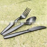 7" Eco-Friendly Plastic Luxury cutlery Plastic Straight Spoon, Plastic Fork, Plastic Knife