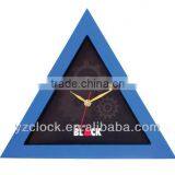 YZ-3311 Colourful Plastic Triangle Clocks Gift Wall Clock thumbnail-2