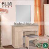 2016 Hot selling MDF panel material simple design cheap furniture dressing table with mirror