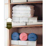 Cotton Zipper Round Dustproof Rolling Quilt Fabric Cover, Bedding Set Quilt Cover Storage thumbnail-2