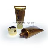 2015 Newest sweety D35 65ml 107mm gold brown silk screen printing shampoo round tube