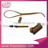 Cheap Custom Plastic High End Zipper Lanyard With Rubber Puller