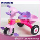 Cartoon plastic kids trikes hot-selling adjustable tricycle for children