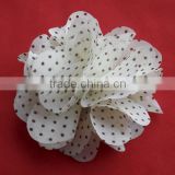 Hot sale White Organza Cloth Flower