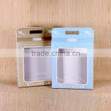 Cloth Corrugated Packaging Box With Clear PVC Window