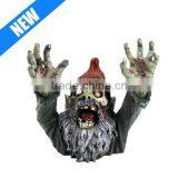 Custom Decorative Hand Painted Garden Zombie Gnome thumbnail-1
