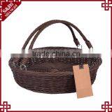 Large Size Fruit Vegetable Used Cheap Wholesale Plastic Wicker Baskets With Handles thumbnail-5