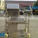 Mini Plate and Frame Press Filter ,thread-like Structure Plate Filter in Stainless Steel Material thumbnail-1
