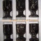 MARBLE WINE GLASSES GOBLETS thumbnail-5