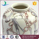 Best Selling Products Round Chain Design Ceramic Vases for Flowers thumbnail-3