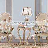 New Design Solid Wood Flower Hand Carving Living Room Fabric Leisure Armchair thumbnail-1