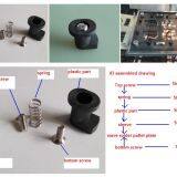 #3 Wide Feet Hold-downs Fasteners for Locking PCB on Wave Solder Pallet thumbnail-2