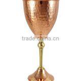 Hand-made Pure Copper Wine Goblet, Wine Glass Cocktails Goblets, Copper Martini Glass thumbnail-2