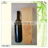 Luxury Hinged Lock Burned Red Pattern Wine Box thumbnail-6