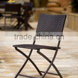 Patio Resin Rattan Furniture 3 PCS Set of Foldable Table and Chair thumbnail-5