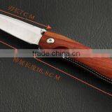 Multifunction Rosewood Handle Folding Knife, Outdoor Survival Hunting Knives thumbnail-4