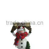 2014 New Handmade Resin Christmas Snowmen for Sale thumbnail-1