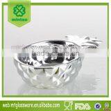 Top Grade Electroplate Silver Color Ceramics Pineapple Salod Bowl thumbnail-2