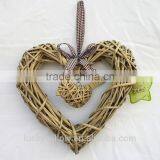 Wholesale Wicker Hearts With Rebbon thumbnail-3