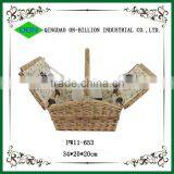 Outdoor Quality Willow Wholesale Bulk Cooler Picnic Basket thumbnail-5