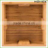 Bamboo Food Square Crate Riser Storage Bin Homex BSCI/Factory thumbnail-1