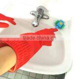 Red Household Rubber Gloves for Washing Bowl/long Latex Gloves Cleaning Gloves thumbnail-3