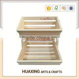 Factory Price Decorative Display Wooden Fruit Basket thumbnail-5