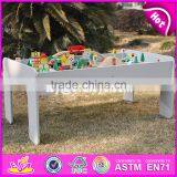 2017 новый дизайн образовательных детских игрушек для активностей - деревянный набор игрового стола с поездами W04C070 thumbnail-3