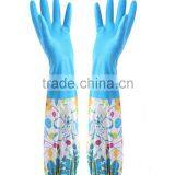 Long Velvet Gloves Housework Dishwashing Gloves Latex Rubber Gloves Thick Warm Laundry Gloves thumbnail-4