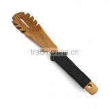W001.4 Oak Wooden Kitchen Turner Best Slotted Cooking Spatula thumbnail-1
