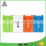 China Manufacturer Silicone Cell Phone Sticker Card Holder Durable Soft Silicone Sticky Mobile Phone Silicone Card Holder thumbnail-1