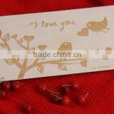 Fancy Decorative Laser Engraved Wooden Birthday Card thumbnail-1