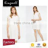 Wholesale Organic White Cotton Fabric With 100% Cotton for Lady Dress thumbnail-2