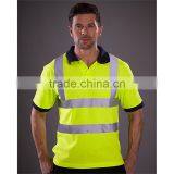 Custom Safety Workwear Reflective Stripes Hi Vis Safety Polo Shirt thumbnail-1