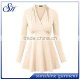 Latest V-neck Tops Women Long Sleeve Hot Selling Styles for Women thumbnail-6