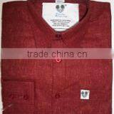 GENTS FULL SLEEVES PLAIN DYED POLY COTTON FORMAL SHIRTS thumbnail-4