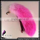 CX-R-50 Pendant For Bags Many Colors Genuine Fox Fur Keychain thumbnail-3