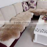 CX-D-112 Real Lamb Sheepskin Fur Wool Throw Blanket Fur Rug thumbnail-2