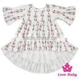 Long Front Long Behind Printed Ruffle Girls Dress Names With Pictures Frock Suits For Women thumbnail-3