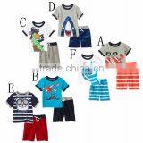 S16050A New Fashion Pajamas Sets Baby Printed Pajamas Sleepwear for Kids thumbnail-1