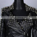 2017 New Style Women Rock PU Leather Coat thumbnail-2