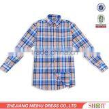 Men Casual Shirts Pictures Welcomed Plaid Fabric Indian Style Shirt Men thumbnail-2
