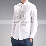 Pure Cotton Thin Section Summer Leisure Business Cultivate One's Morality Shirt thumbnail-3