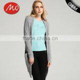 Women's Most Popular Gery Cable Knit Cashmere Sweater Cardigan With Side Pockets thumbnail-1