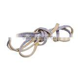 Light Purple Embroidered Leather Cord Flat Jewelry PU Rope thumbnail-1