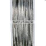 Copper Beading Wire Thread Cord Round Silver Tone 0.5mm Dia. , 2 Rolls thumbnail-2