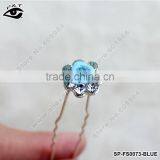 6.5CM Flower Crystal Hair Sticks Rhinestones Hair Pin Wedding Accessories thumbnail-1