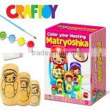 Educational Toy Make Your Nesting Doll Color Your Nesting Matryoshka thumbnail-2