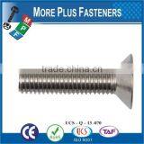 Made in Taiwan High Quality Stainless Steel Machine Screw Flat Head Screw Slotted Screw thumbnail-5