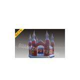 0.55mm PVC Tarpaulin Fancy Inflatable Airflow Bouncy Castle YHCS 008 for Playing Center thumbnail-1